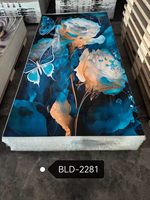 Papan Marmer UV High Gloss Lembaran PVC Marmer Tahan Air Tahan Api Panel Dinding untuk Dekorasi Interior Latar Belakang TV Lobi Hotel