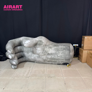 Escultura Inflable Gigante de Puño con Textura de Piedra de 2.4m, Mano de <span class=keywords><strong>Roca</strong></span> Realista Inflable para Decoración de Halloween y Laberintos Encantados - Product Image 2