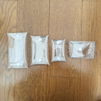 Bolsa de Almacenamiento Transparente de PVC Resistente e Impermeable con Cierre de Gancho y Bucle: Ideal para Artículos de Aseo y Cosméticos de Viaje