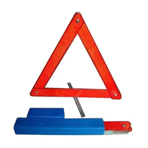 Beliebte faltbare ABS Auto Sicherheit Warnung Dreieck Zeichen 2 Stück Pack Blue Case Reflective Reflecting Red Für den Verkehrs notfall
