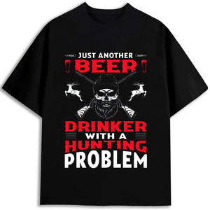 Camiseta de Algodón para Hombre, 180 g/m², Manga Corta, Cuello Redondo, Estampada con Patrón, Antiencogimiento, Corte Regular, Venta al Por Mayor - Product Image 1