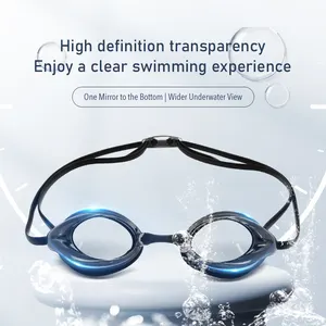 Aolikes Moda Óculos De Natação Atacado Adulto Silicone Frames Eye Protection Anti Fog Uv Protection flex Swim Goggles