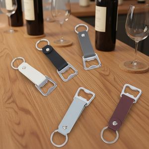 Porte-clés en cuir personnalisé, ouvre-bouteille portable, cadeau de bienvenue pour le meilleur homme, fête de mariage, bar, promotionnel - Product Image 4