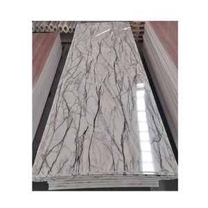 Decorazione per la casa moderna pannello in PVC ignifugo interno UV marmo bordo parete bagno scelta popolare per la decorazione domestica - Product Image 4