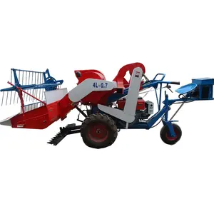 Wheel type mini combine harvester for paddy and wheat, paddy harvester