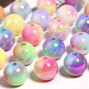 ลูกปัดอะคริลิครูตรงหลายสีเคลือบ UV 16มม. สำหรับอุปกรณ์เสริมพวงกุญแจโทรศัพท์มือถือทำมือแบบ DIY - Product Image 3