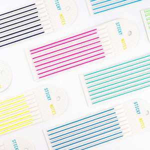 9 Packs Transparent Self-Adhesive Sticky Notes Memo <b>Pad</b> Long Thin Page Markers Writable Index Tabs for Book Reading Office Gift - Product Image 3