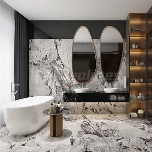 Último diseño barato cocina baño mármol porcelana suelo azulejo en tamaño 900*1800mm mármol porcelana azulejo