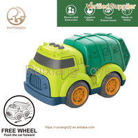 EPT Toys Camion poubelle à roue libre vert Unisex City Sanitation Series Fun Car Toy