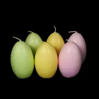 2021 חדש הגעה עיצוב צבעוני פסחא מסיבת קישוט ססגוניות DIY ביצה בצורת נר