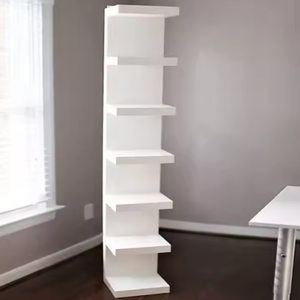 Estantería de pared de madera negra con estilo moderno, estantería pequeña para decoración del hogar, estantería, gran oferta - Product Image 3