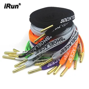 iRun Sports Shoes Laces Air Metal Aglets Tips - Custom Shoelaces Aglets - laces metal tips gold Lace aglet