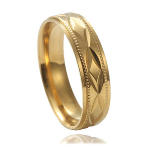 Fashion Women's Geometric Gold <b>Ring</b> Gift Jewelry with <b>Plain</b> Inlay 23031 - Product Image 1