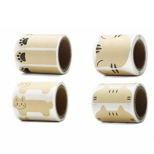Pegatinas de <span class=keywords><strong>Papel</strong></span> Kraft Personalizadas con Formas de Animales para Organizar Útiles Escolares y Objetos Personales - Product Image 6