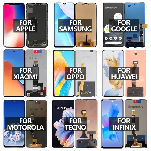 China Wholesale Phone Accessories Phone Display for Samsung Iphone Motorola Blu Redmi Infinix Screen
