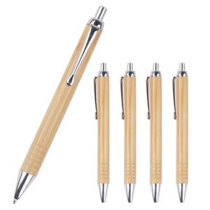 Selling Press Bamboo Ballpoint <b>Pen</b> Promotional Customized Personal Logo Printed for Office Stationery Ball <b>Pens</b> - Product Image 1