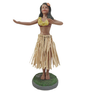 Figurine créative dansante Hula Girl Hawaii Souvenirs tableau de bord Hula Girls Bobble Head - Product Image 4