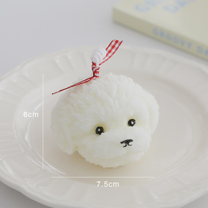 AIKUN Teddy Dog Head aromaterapia incienso vela caja de regalo velas de cera de soja perfumadas para decoración del hogar para Diwali Ramadán vacaciones - Product Image 3