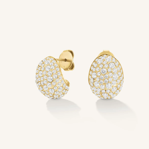 Pendientes de Aro Románticos de Piedra Natural Chapados en Oro de 18k, Joyería Moderna para Mujer, Venta al por Mayor, Logotipo Personalizado - Product Image 2