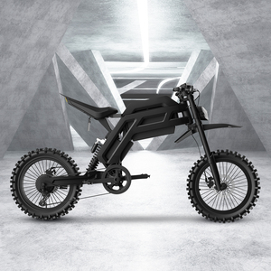 高性能スチール製電動ダートバイク二輪スクーター長寿命オフロードタイヤ防水デュアルサスペンション2000W 72km/h - Product Image 2