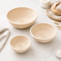 Panier de levage en rotin indonésien fait main pour la boulangerie artisanale et les boulangeries professionnelles