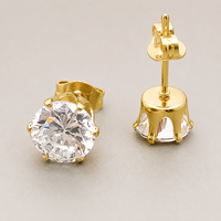 Boucles d'oreilles classiques minimalistes en acier inoxydable plaqué or 18 carats, hypoallergéniques, accessoires haut de gamme pour femmes, usine Kaishee