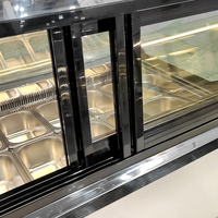 Vitrine Réfrigérée Kolice à Double Température Réglable pour Crèmes Glacées et Gelatos, 1 Porte, Offre Spéciale