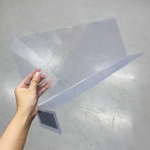 Divisor de estante magnético en forma de L de material acrílico PVC plástico fabricación personalizada para supermercado al por menor