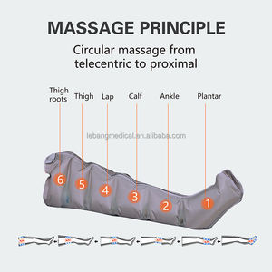 वायु दबाव मालिश मशीन प्रेसोथेरेपी लिम्फैटिक ड्रेनेज मशीन - Product Image 3