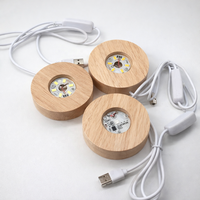 Aromathérapie en bois huiles essentielles lampe en bois Base de veilleuse pour diffuseurs de parfum de maison support diffus Base éclairée