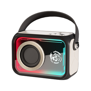 Mini Handheld RGB Color Light Small Home Computer Desktop Gift Small <b>Wireless</b> Speaker Mirror Light Blue tooth Speaker - Product Image 5