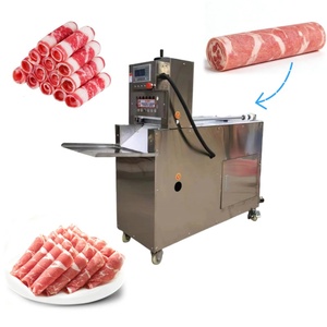 Precio Más Bajo 	 Rollo de Carne de Cordero Cortada a Máquina 	 Cortadora de carne de res continua 	 Rebanadora Industrial de Carne de Res, Cordero, Cerdo y Pollo - Product Image 5