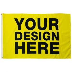Mejor Precio Tela Premium Diseño Amarillo Personalizado Banderas Directo de Fábrica al por mayor Técnicas de Impresión Digital - Product Image 5