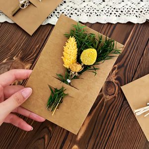 Mini Bouquet <span class=keywords><strong>di</strong></span> <span class=keywords><strong>Fiori</strong></span> Secchi con Biglietto d'<span class=keywords><strong>Auguri</strong></span> Semplice per Matrimoni, Compleanni, Lauree, Festa della Mamma, Natale e Festa del Papà - Product Image 4