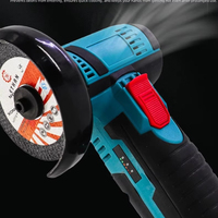 Livraison directe d'usine DMJ-12V Mini-meuleuse d'angle électrique portable à batterie lithium, moteur à balais, multifonctionnelle, portative