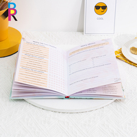 Carnet de journaux A5/A4 à couverture rigide en papier recyclé avec logo personnalisé livre positif de gratitude pour les soins personnels avec autocollants