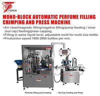 Équipement de production entièrement automatique pour le remplissage et le capsulage d'huiles parfumées en verre – Machine de remplissage, sertissage et pressage de parfums