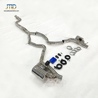 Système d'échappement arrière à soupape électronique pour Mercedes Benz C43 AMG W206, en acier inoxydable de 1,5 mm d'épaisseur, embout poli miroir, stock disponible
