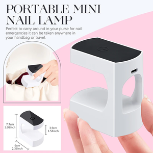 Lampe UV pour ongles Shell, mini sécheuse à ongles, appareil de photothérapie pour un seul doigt, lampe de séchage portable pour manucure - Product Image 5