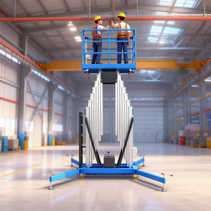 डबल मास्ट एल्यूमीनियम मिश्र धातु आदमी लिफ्ट हवाई कार्य मंच - Product Image 1