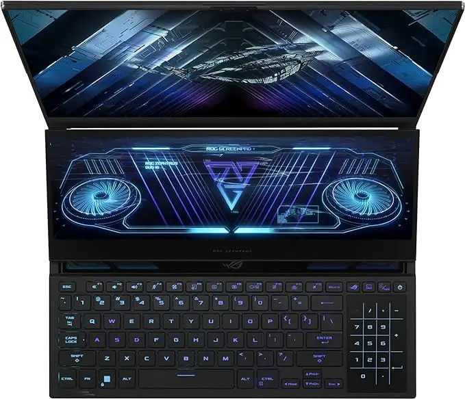 Новый игровой ноутбук ROG Zephyrus Duo 16 9 3,3 ГГц 32 ГБ 2 ТБ 16 Гб 16 дюймов QHD + Black Ge'Force