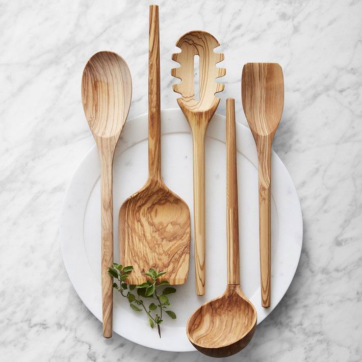 Food grade spoons italian cutlery package wooden spatula japanese style natural wood spoon spinning spaghetti fork