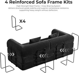 Sofá Moderno Compacto con Diseño Discreto, Control Táctil y Relleno de Algodón de Alta Densidad, Ideal para Hogar, Oficina y Hotel - Product Image 4