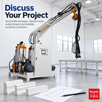 Machine à mousser PU haute pression Bujatti pour plinthes et espaces de travail