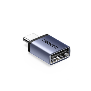 UGREEN adaptor PVC, <span class=keywords><strong>USB</strong></span>-<span class=keywords><strong>C</strong></span>/M ke <span class=keywords><strong>USB</strong></span> 2.0A/F <span class=keywords><strong>OTG</strong></span> bahan aluminium yang dicetak - Product Image 1
