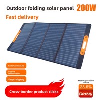 Panneau solaire pliable 200W, chargeur solaire portable, panneau solaire à charge rapide pour station d'alimentation, camping en plein air, camping-car, fournisseur OEM