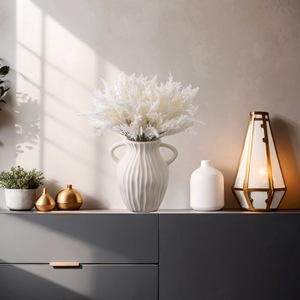 ดอกคาลลาฟลอรัลประดิษฐ์ สีขาวนม ก้านเดี่ยว พลาสติก สำหรับตกแต่งภายใน - Product Image 1
