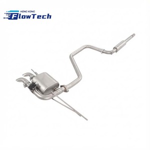 ระบบท่อไอเสียแบบ Catback พร้อมวาล์ว วัสดุสแตนเลส T304 สำหรับ Audi Q3 1.4T แบบปลายท่อคู่ (แบบปลายท่อเดี่ยวสองทางออก) - Product Image 2