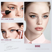 Stylo Eyeliner à Double Embout Rotatif, Séchage Rapide, Imperméable et Résistant à la Transpiration