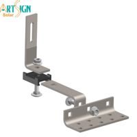 Support de fixation solaire pour tuiles en acier inoxydable réglable Art Sign, crochet pour tuiles pour l'installation de panneaux solaires